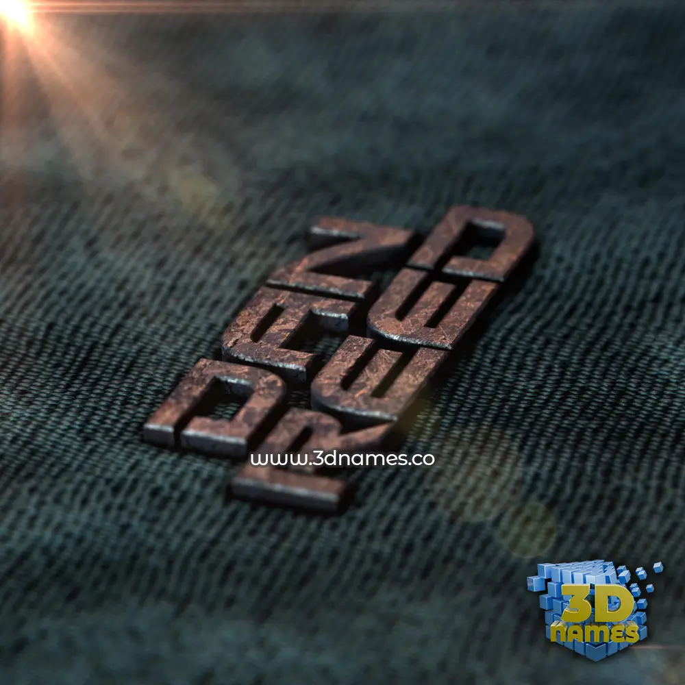 dan reed in Rusty Metal style - 3D name wallpaper