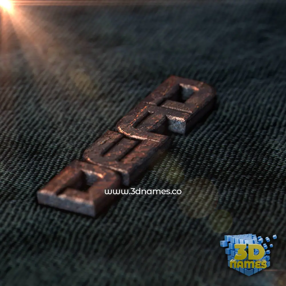 dead in Rusty Metal style - 3D name wallpaper