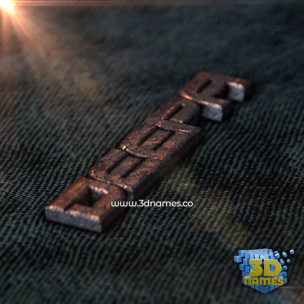 deepa in Rusty Metal style - 3D name wallpaper