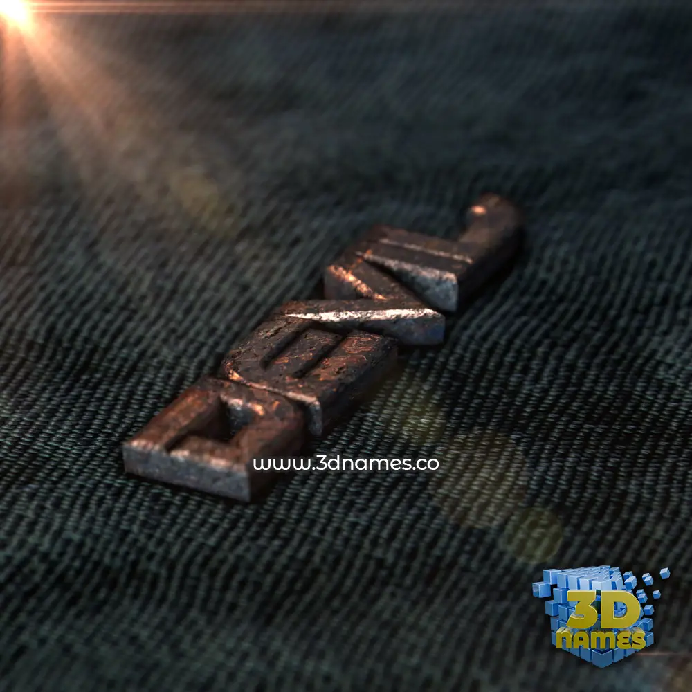 devil in Rusty Metal style - 3D name wallpaper