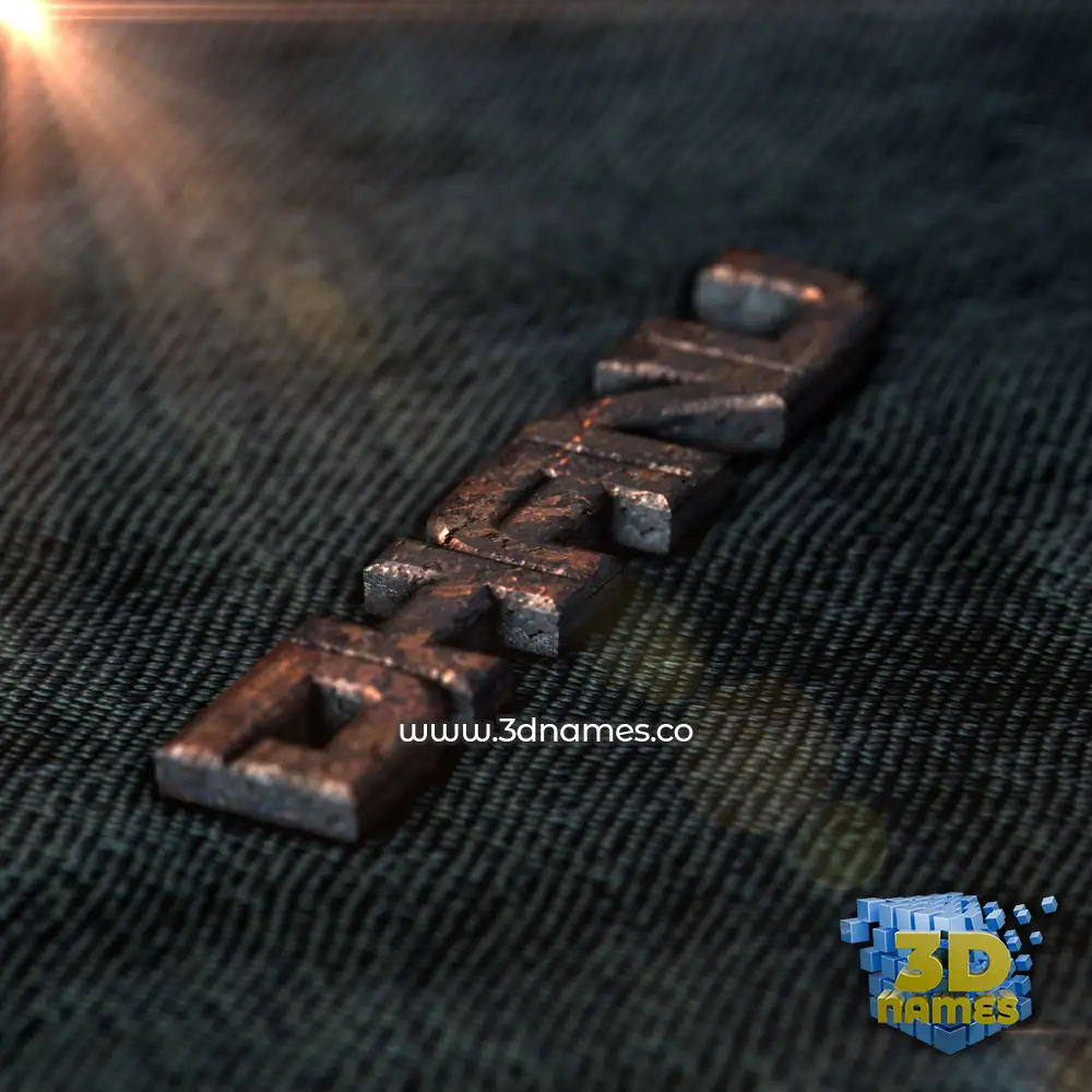 dhanu in Rusty Metal style - 3D name wallpaper