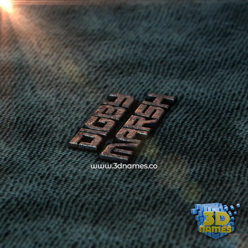 digby marsh in Rusty Metal style - 3D name wallpaper