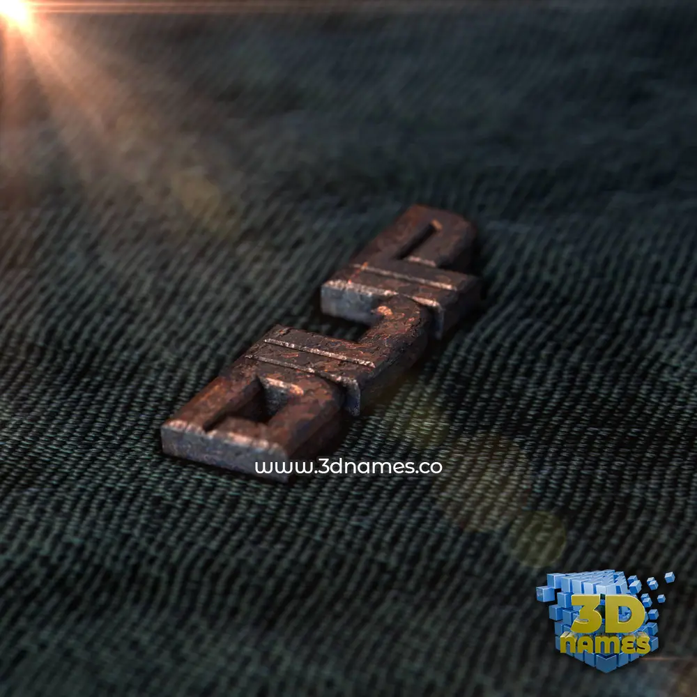dilip in Rusty Metal style - 3D name wallpaper