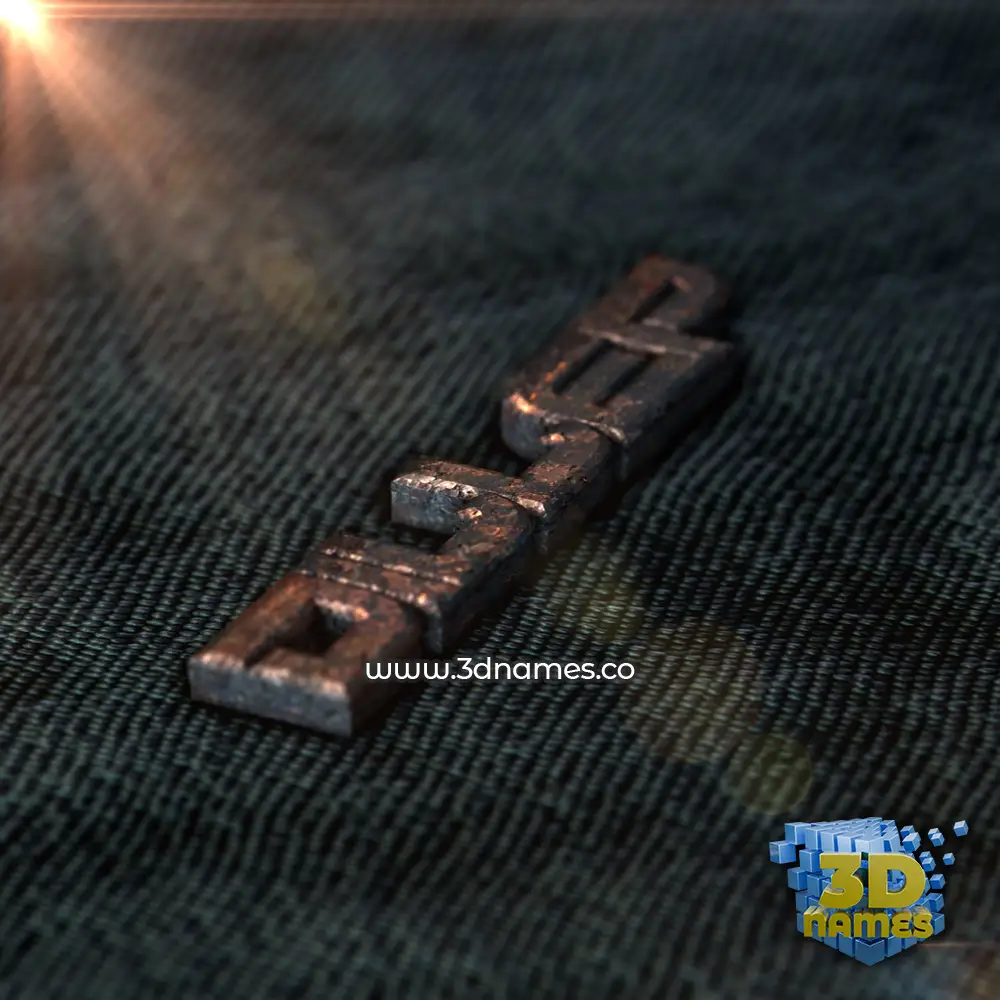 dillep in Rusty Metal style - 3D name wallpaper