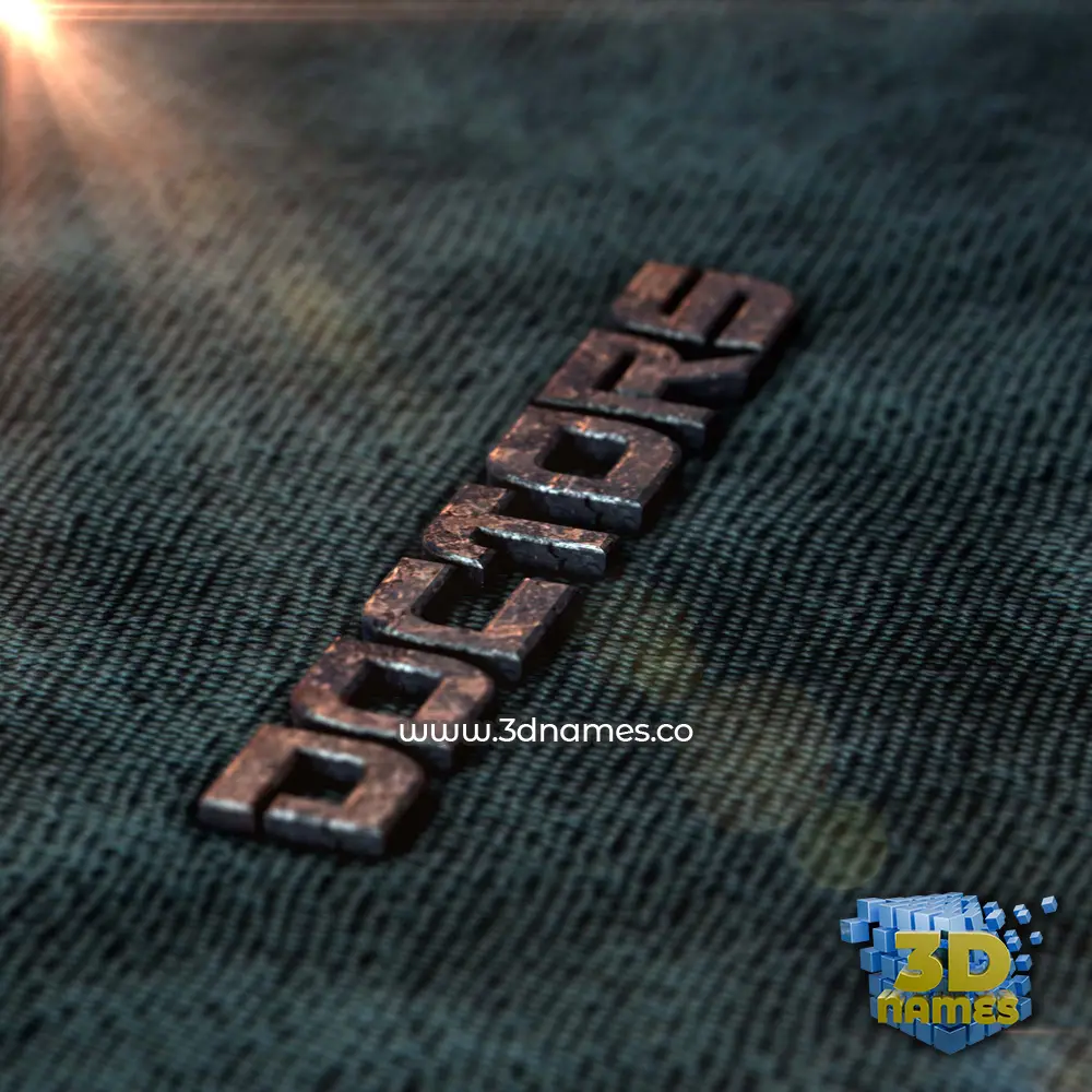 doctors in Rusty Metal style - 3D name wallpaper