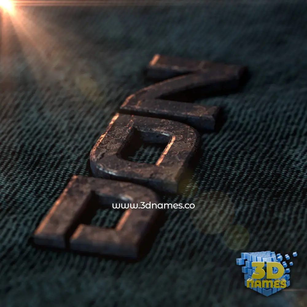 don in Rusty Metal style - 3D name wallpaper