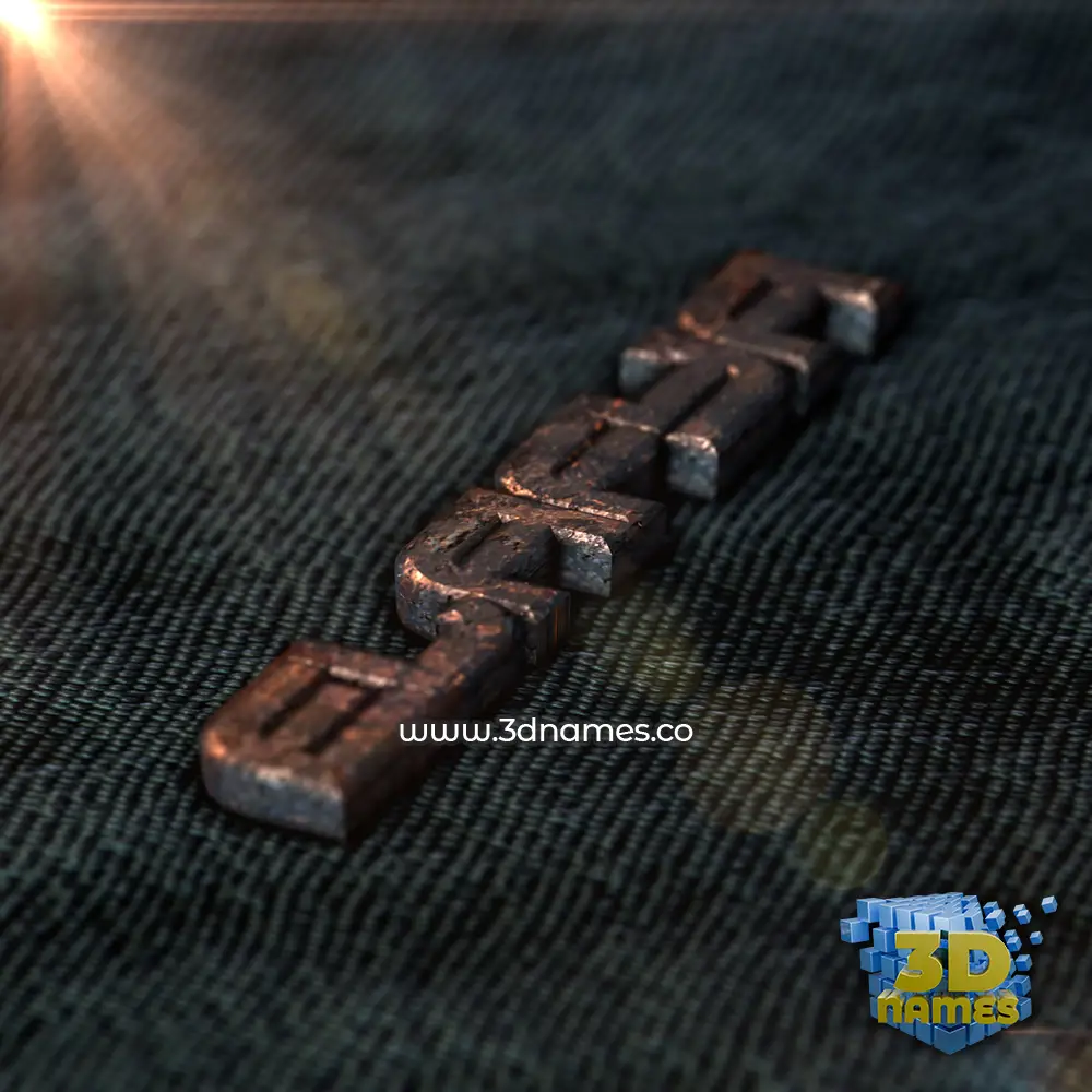 elafya in Rusty Metal style - 3D name wallpaper