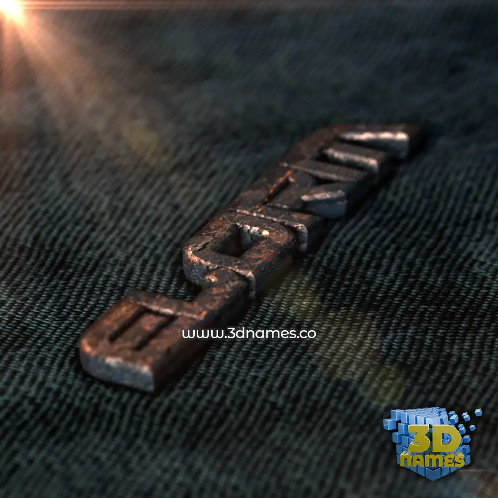 elorm in Rusty Metal style - 3D name wallpaper