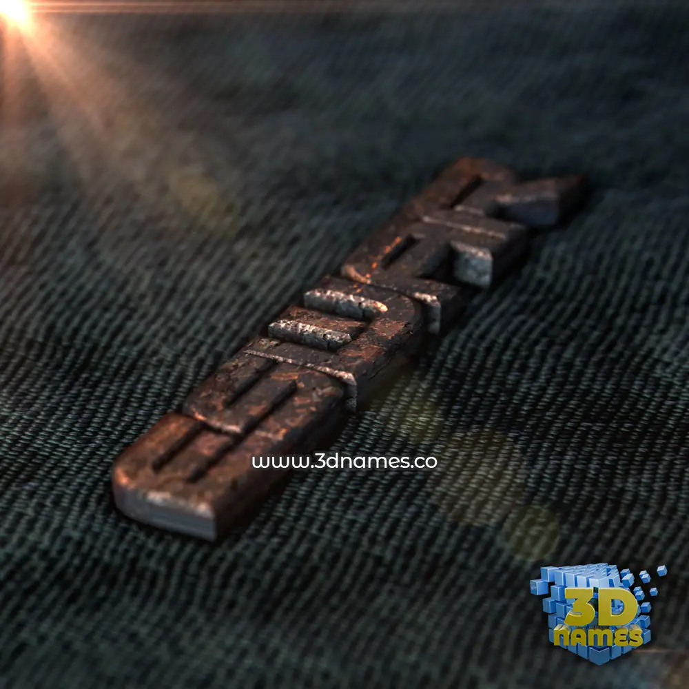 eswar in Rusty Metal style - 3D name wallpaper