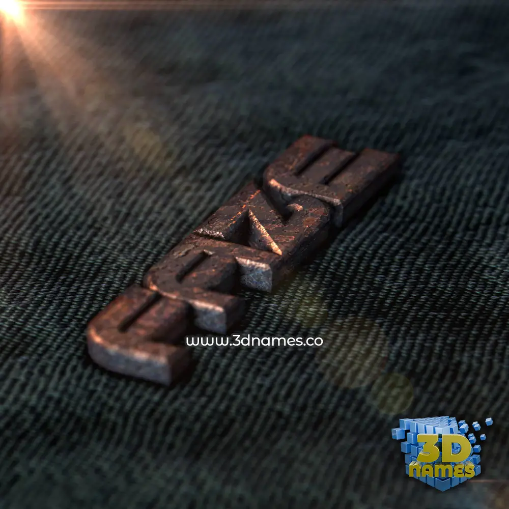 faze in Rusty Metal style - 3D name wallpaper