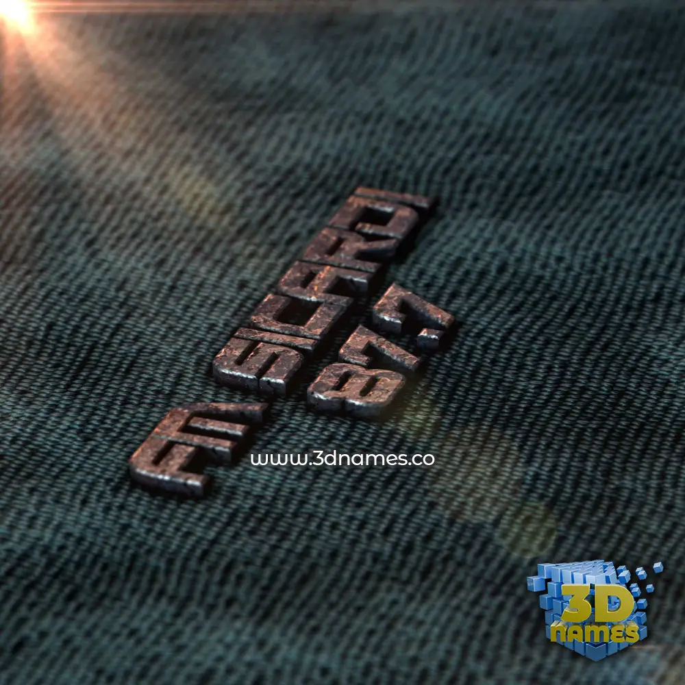 fm sicardi 87.7 in Rusty Metal style - 3D name wallpaper