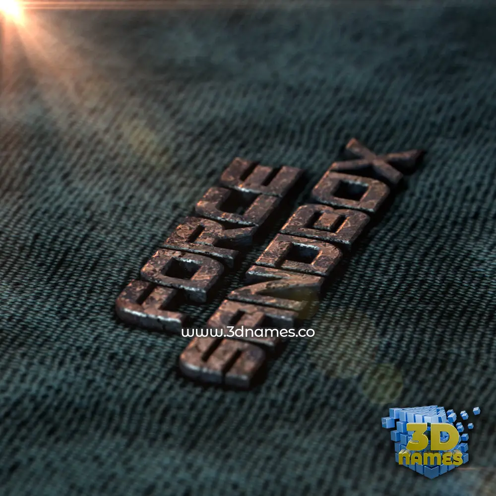 force sandbox in Rusty Metal style - 3D name wallpaper