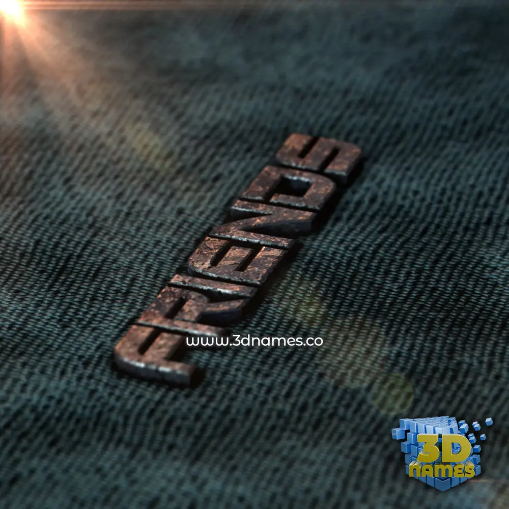 friends in Rusty Metal style - 3D name wallpaper