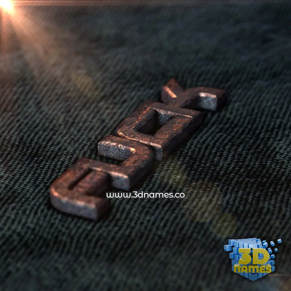 fuck in Rusty Metal style - 3D name wallpaper