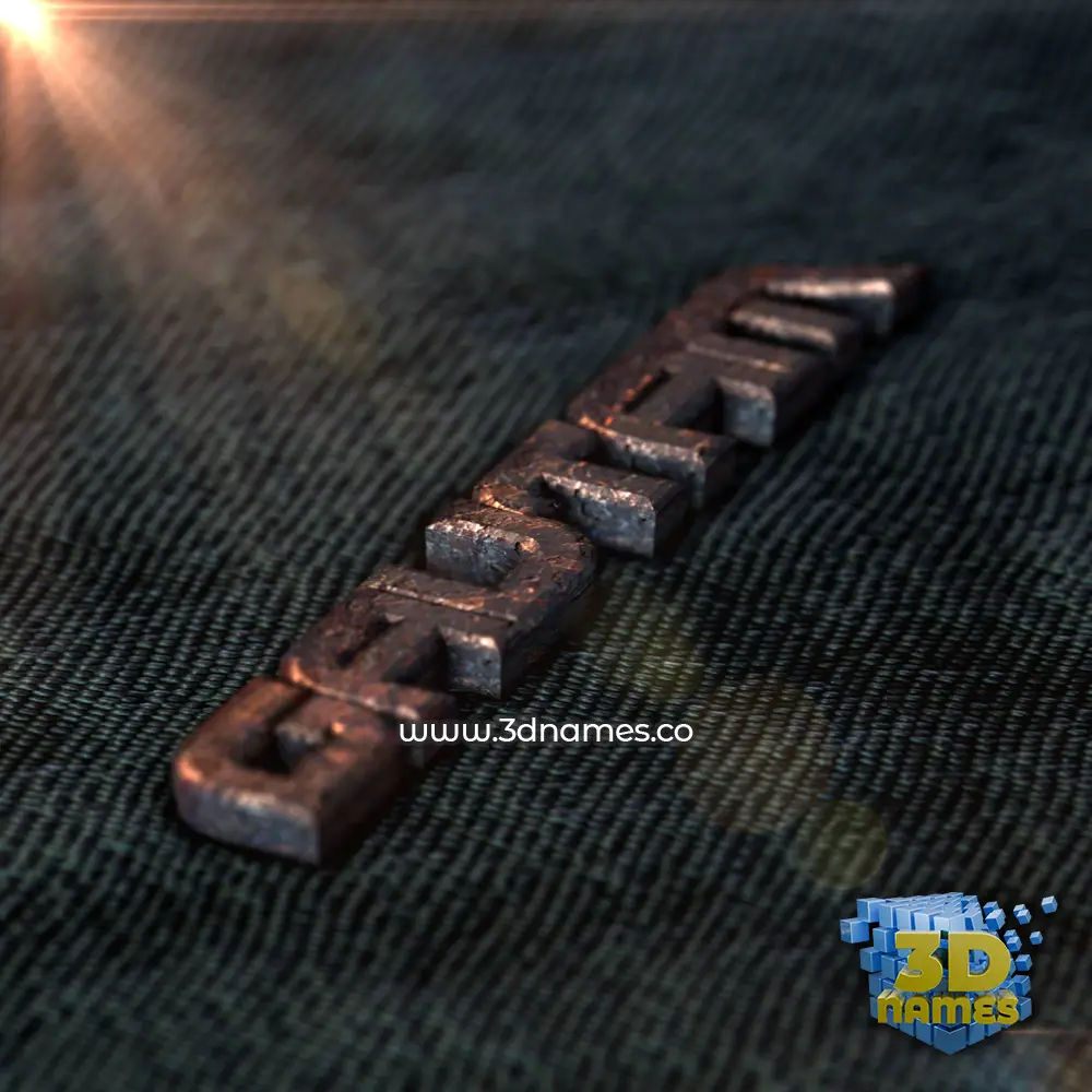gautam in Rusty Metal style - 3D name wallpaper