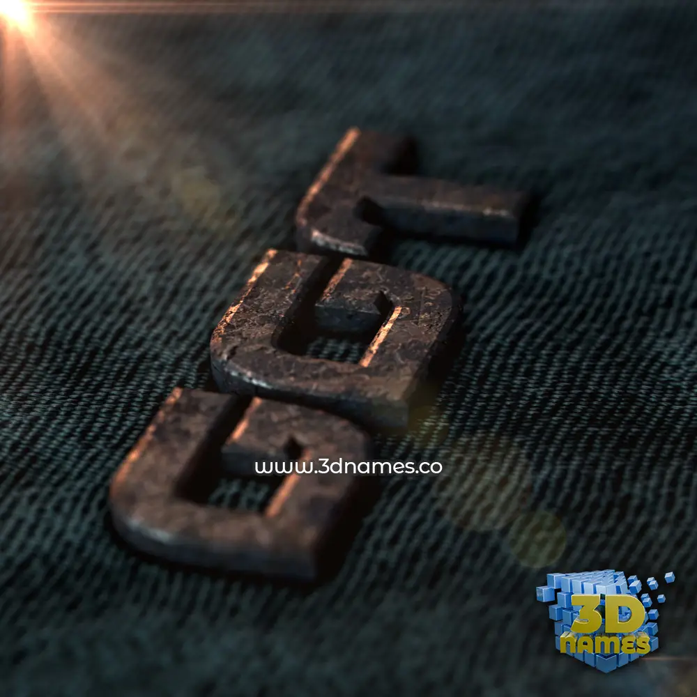 ggt in Rusty Metal style - 3D name wallpaper