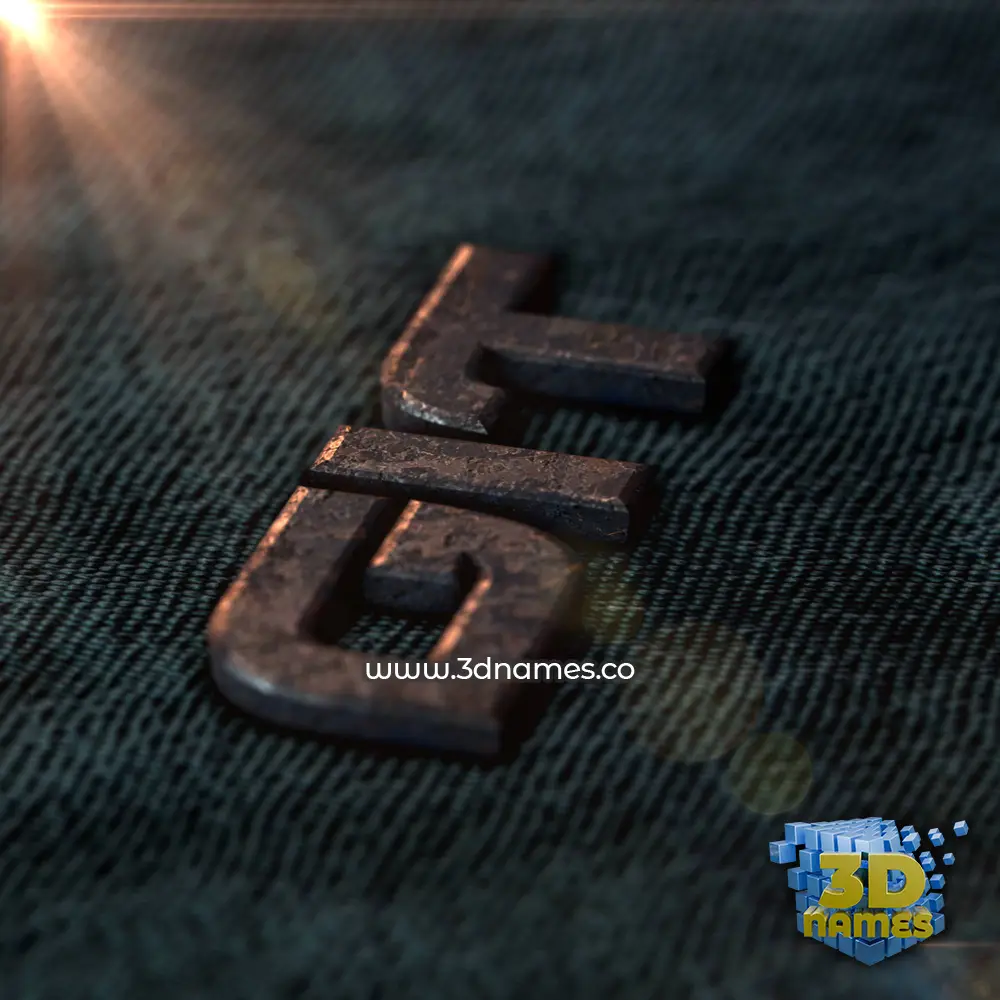 git in Rusty Metal style - 3D name wallpaper