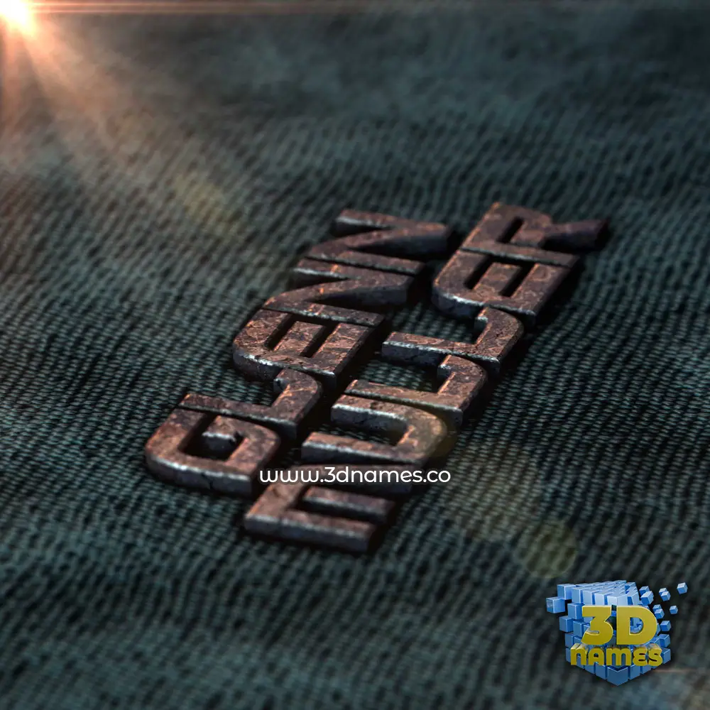 glenn muller in Rusty Metal style - 3D name wallpaper