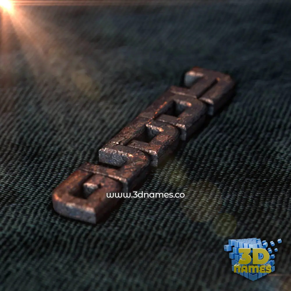 guddy in Rusty Metal style - 3D name wallpaper