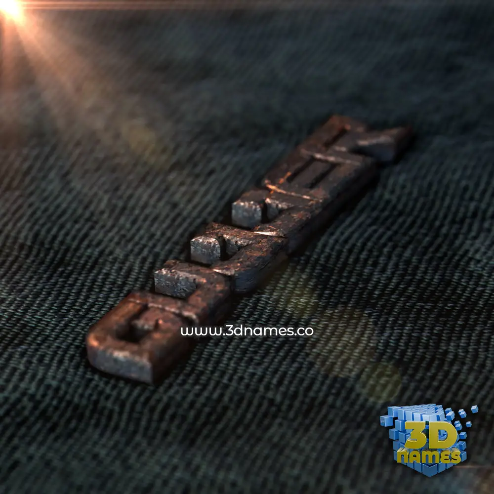 gujjer in Rusty Metal style - 3D name wallpaper