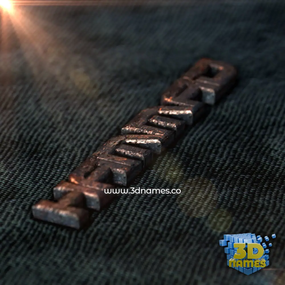 hammad in Rusty Metal style - 3D name wallpaper