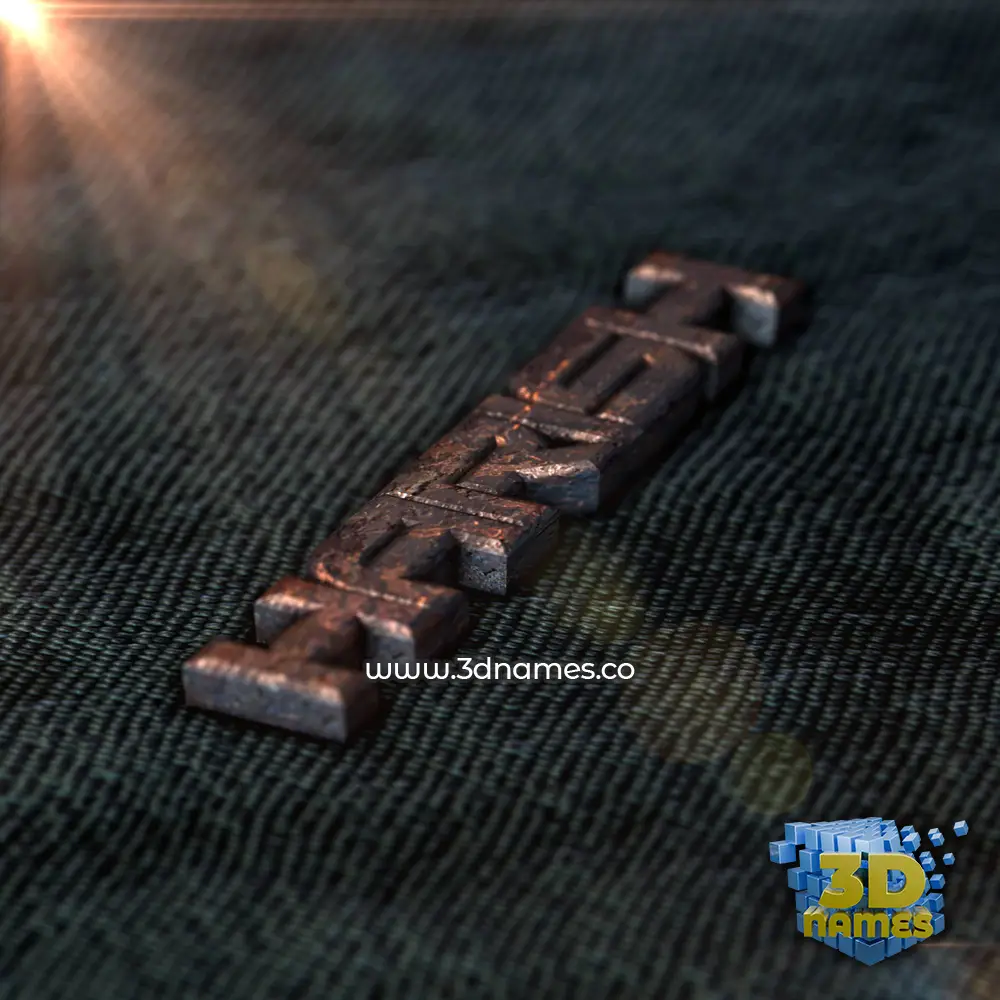 harish in Rusty Metal style - 3D name wallpaper