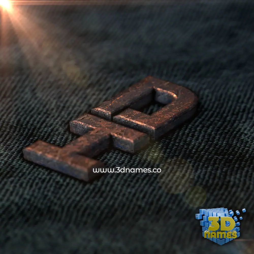 hd in Rusty Metal style - 3D name wallpaper