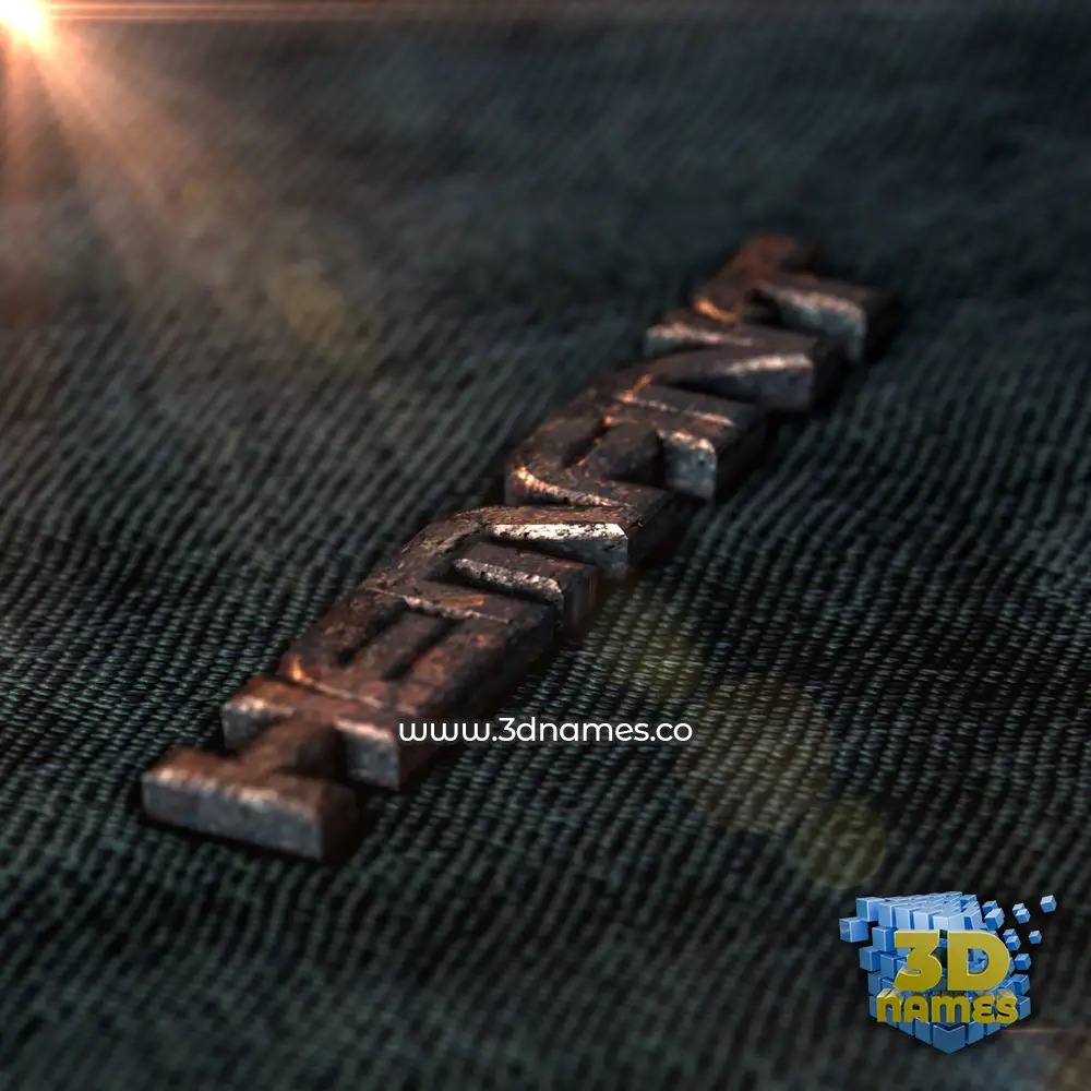 hemant in Rusty Metal style - 3D name wallpaper