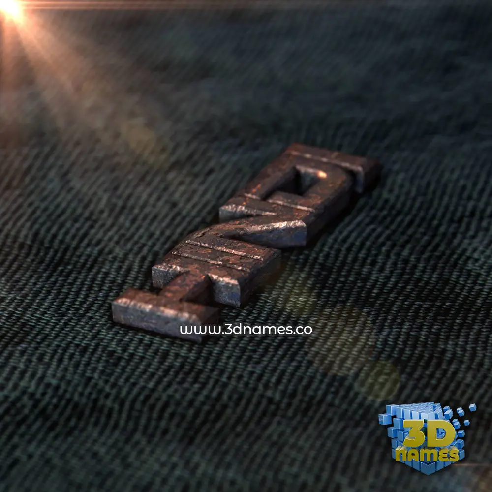 hindi in Rusty Metal style - 3D name wallpaper