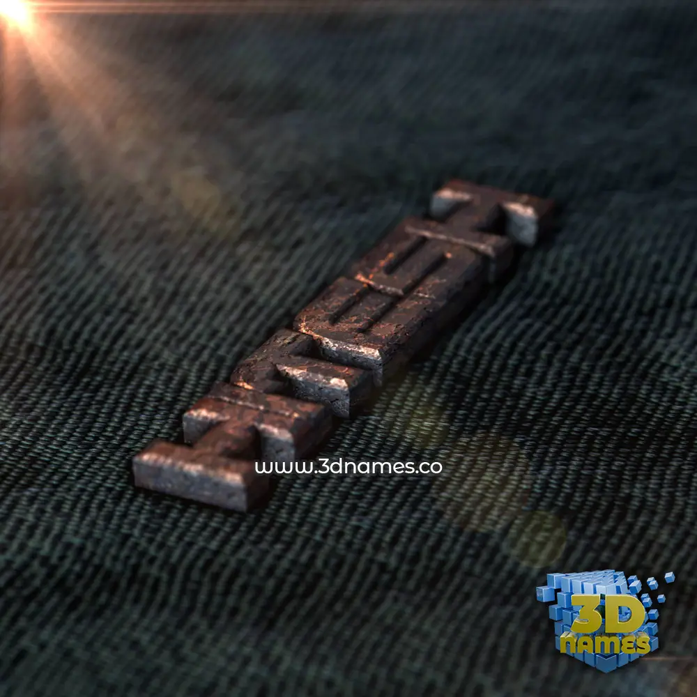 hitesh in Rusty Metal style - 3D name wallpaper