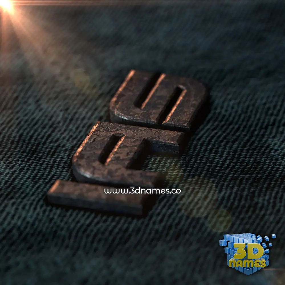 ias in Rusty Metal style - 3D name wallpaper