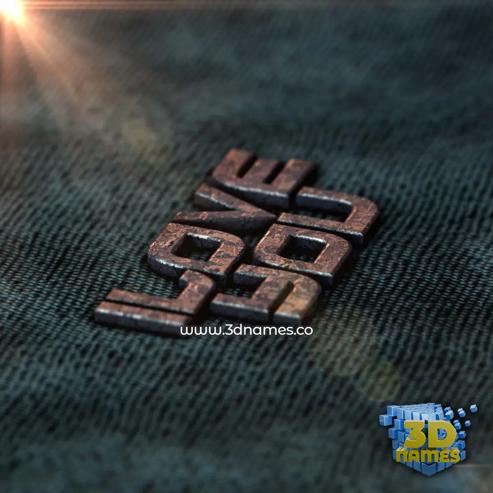 ilove you in Rusty Metal style - 3D name wallpaper
