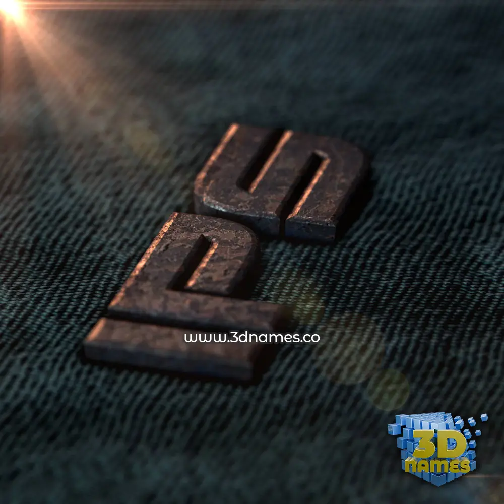 ips in Rusty Metal style - 3D name wallpaper