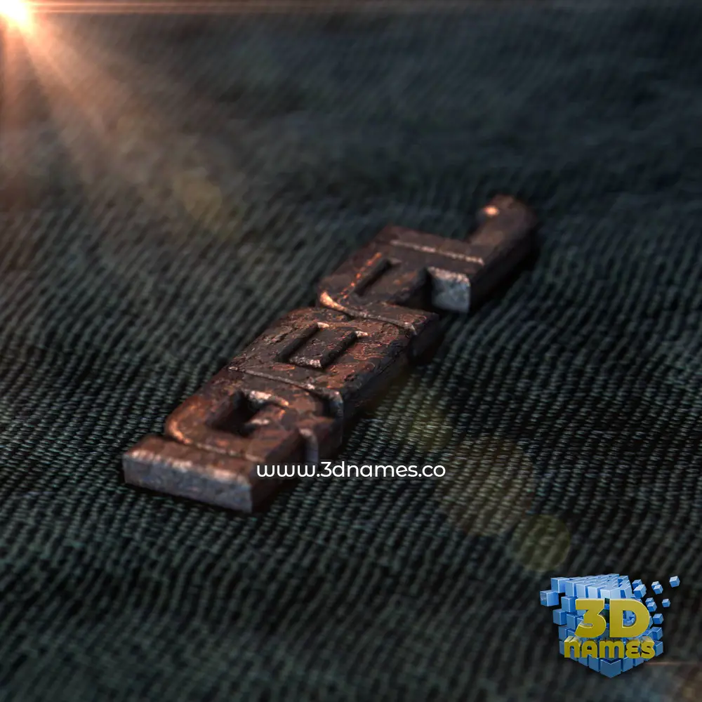 iqbal in Rusty Metal style - 3D name wallpaper