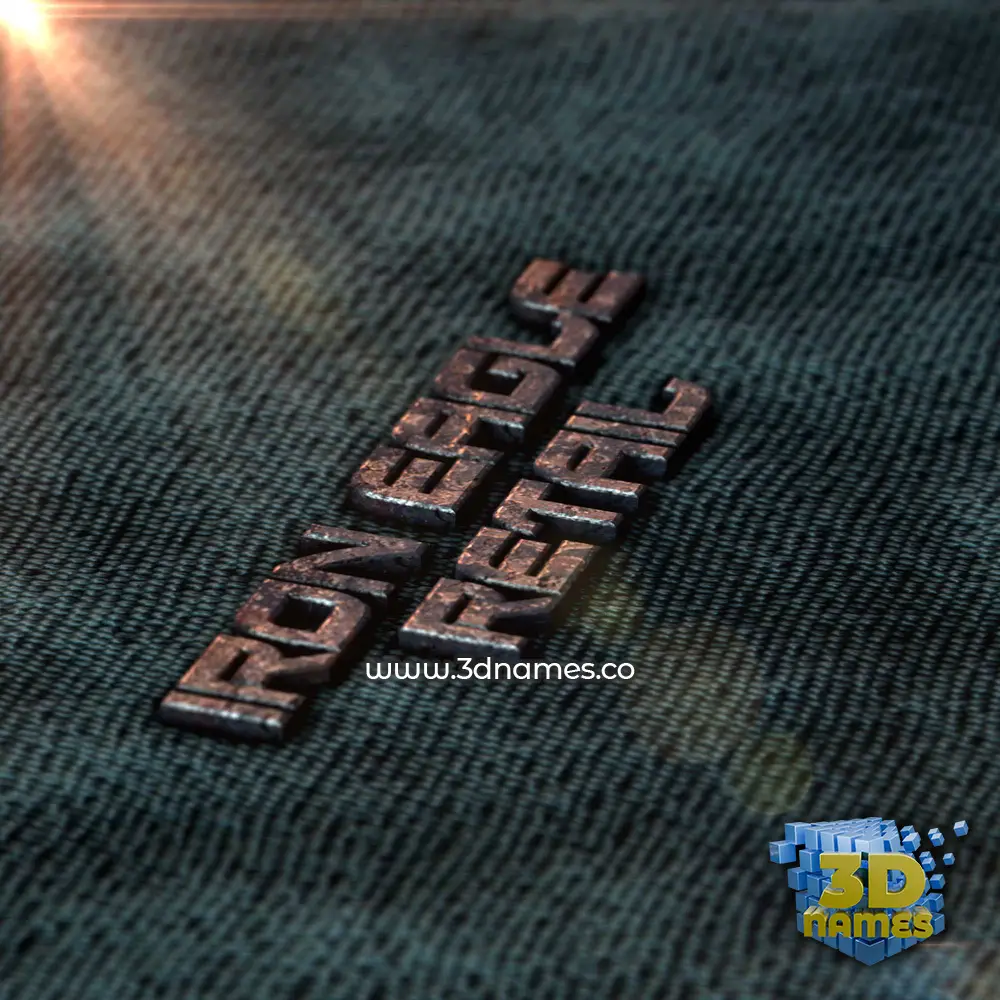 iron eagle retail in Rusty Metal style - 3D name wallpaper