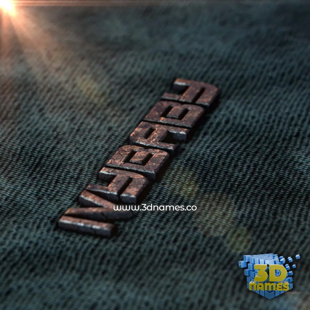 ivybaby in Rusty Metal style - 3D name wallpaper