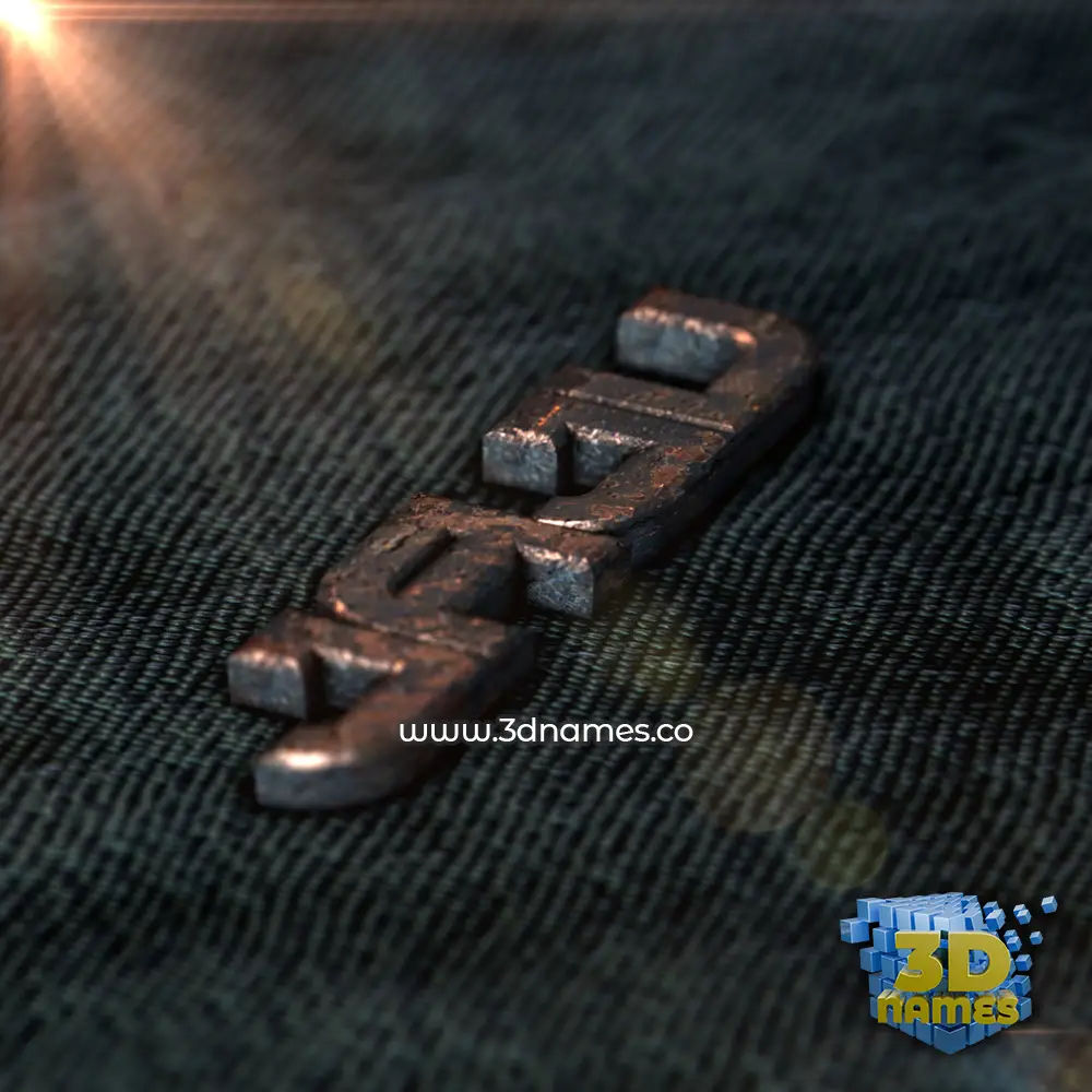 jaju in Rusty Metal style - 3D name wallpaper