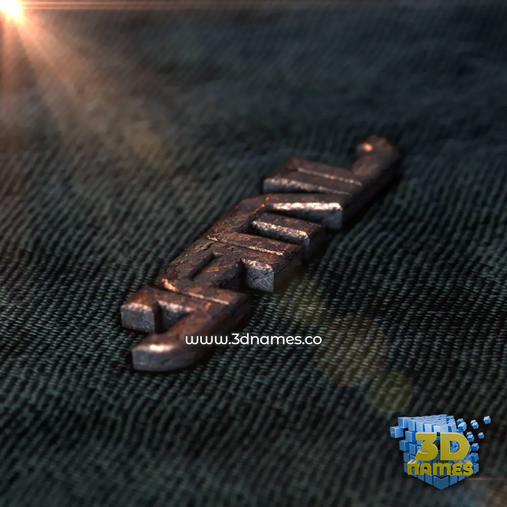 jamil in Rusty Metal style - 3D name wallpaper