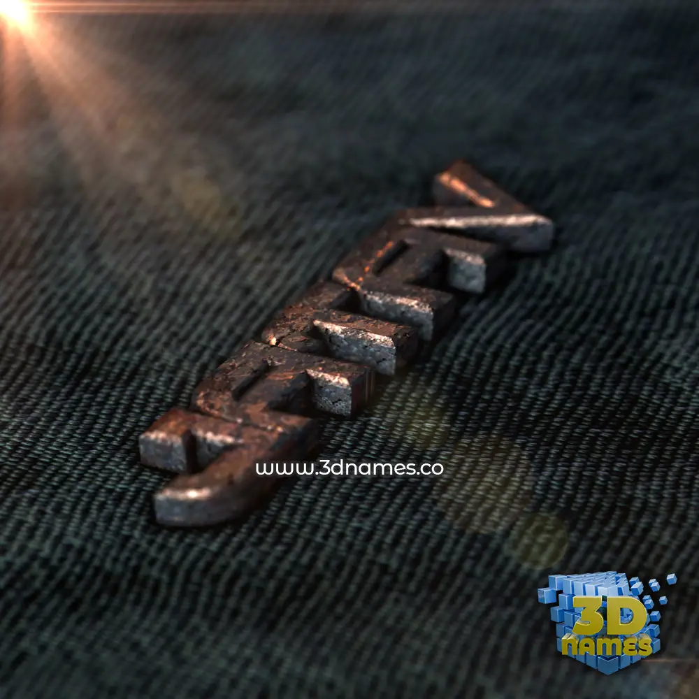 jatav in Rusty Metal style - 3D name wallpaper