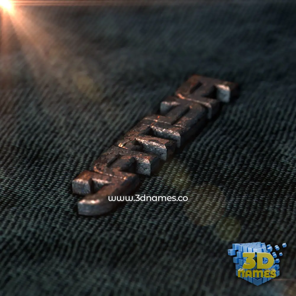 jatiya in Rusty Metal style - 3D name wallpaper