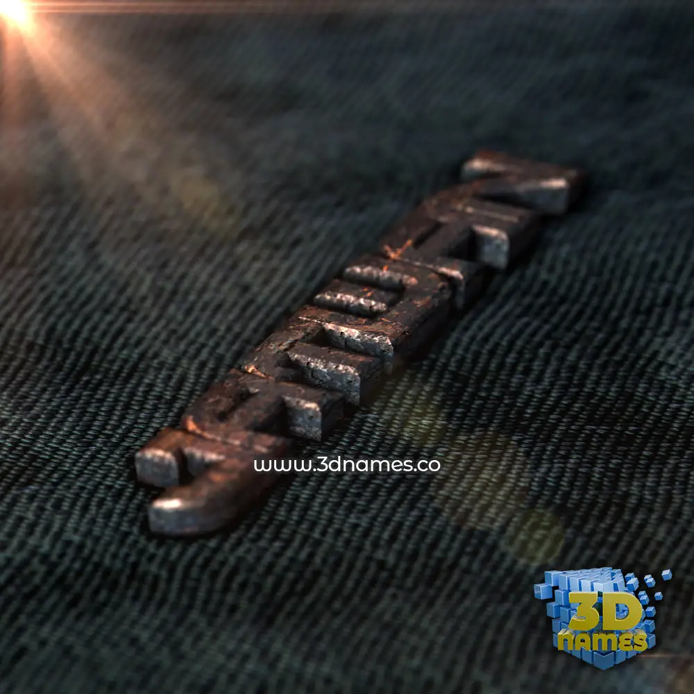 jatwan in Rusty Metal style - 3D name wallpaper
