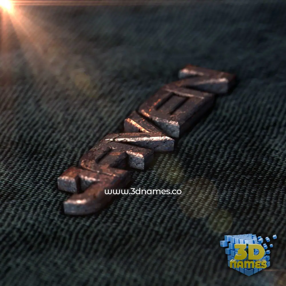javen in Rusty Metal style - 3D name wallpaper
