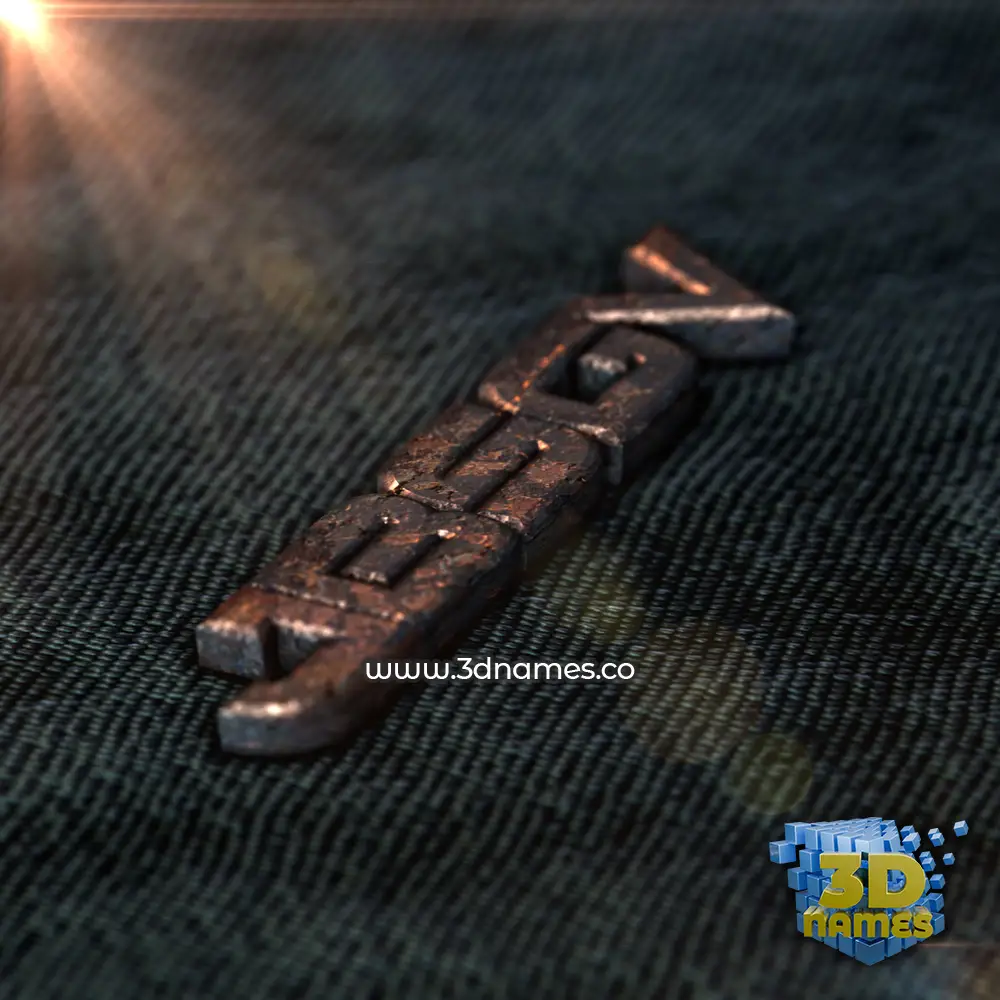 jbsgv in Rusty Metal style - 3D name wallpaper