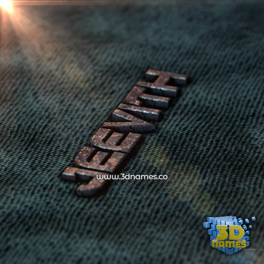 jeevith in Rusty Metal style - 3D name wallpaper