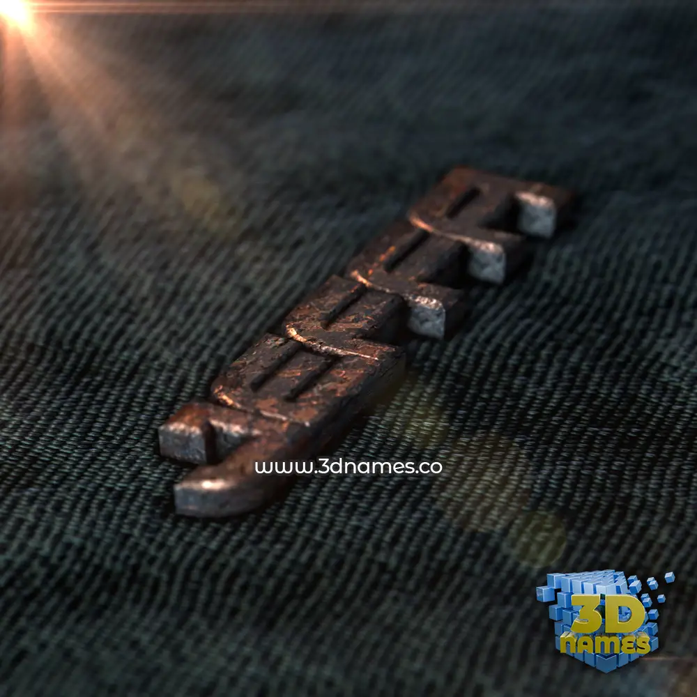 jeffa in Rusty Metal style - 3D name wallpaper