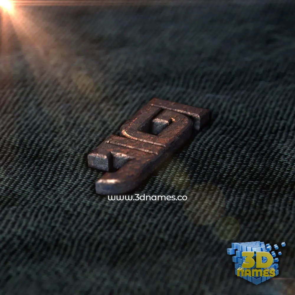 jigi in Rusty Metal style - 3D name wallpaper