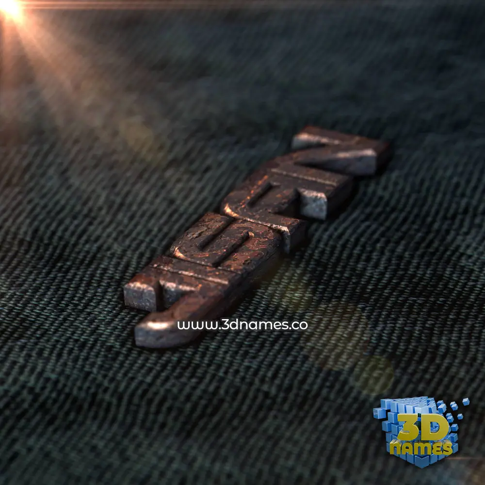 jisan in Rusty Metal style - 3D name wallpaper