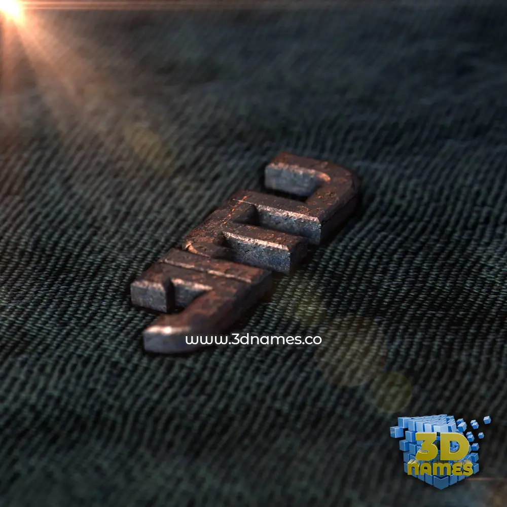 jitu in Rusty Metal style - 3D name wallpaper