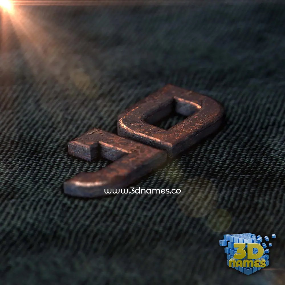jo in Rusty Metal style - 3D name wallpaper