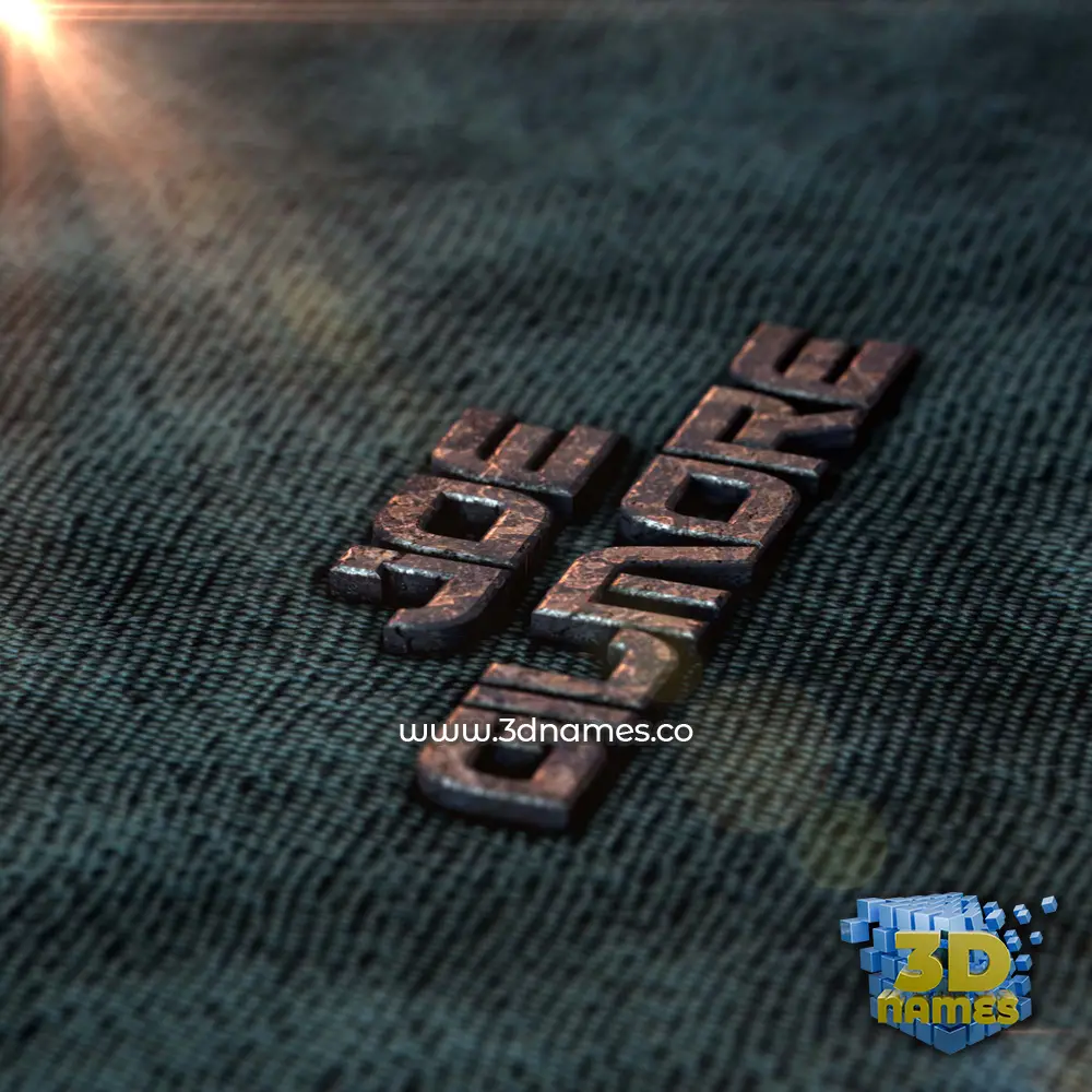 joe gilmore in Rusty Metal style - 3D name wallpaper